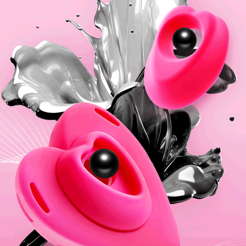 LOCKINK Pink Heart Strap-On Wearble Egg Vibrator Remote Controlled-3