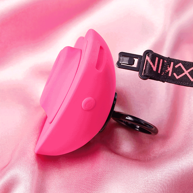 LOCKINK Pink Heart Strap-On Wearble Egg Vibrator Remote Controlled-4