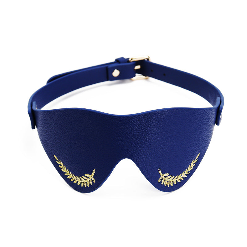 Wholesale Dominatrix Starter Kit with Navy Embroidery blindfold